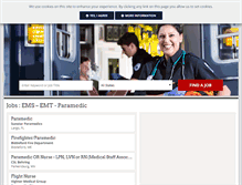Tablet Screenshot of emsjobcenter.com